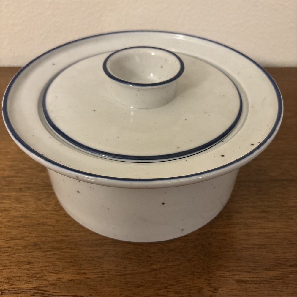 DANSK Denmark BLUE MIST 9" X 4" Covered CASSEROLE Dish Niels Refsgaard MCM